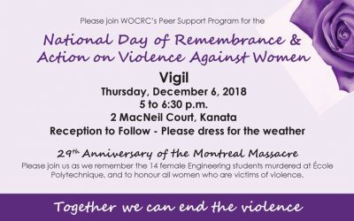 DEC 6: National Day of Remembrance & Action on Violence Against Women Vigil