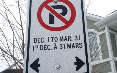 Seasonal winter parking restrictions are in effect