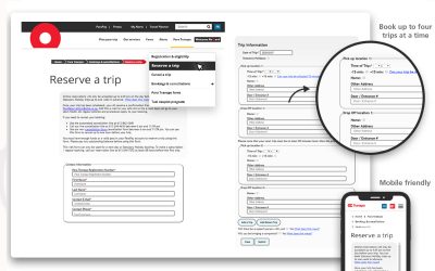 You can reserve your ParaTranspo trip online starting February 21
