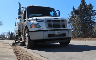 Sign of spring: street sweeping begins