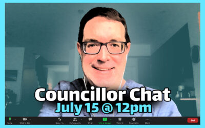 JULY 15, 2021: Councillor Chat / Causerie avec le conseiller