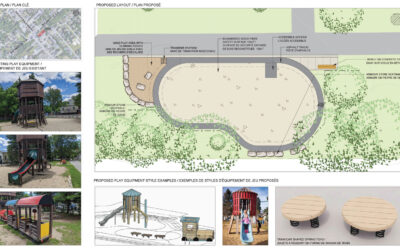 Updated concept for the playground at Village Square Park