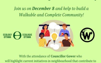 Ecology Ottawa hosting Stittsville “15-minute neighbourhood” workshop