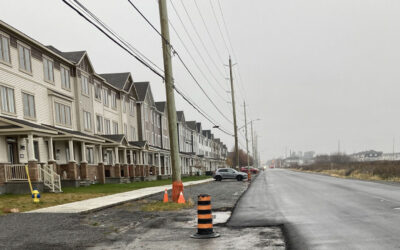 INFO: The shoulder on Maple Grove Road, east of Huntmar