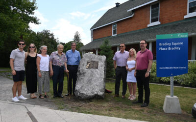 Official naming ceremony for Bradley Square