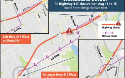 Highway 417 to close between Metcalfe and Carling August 11 to 15