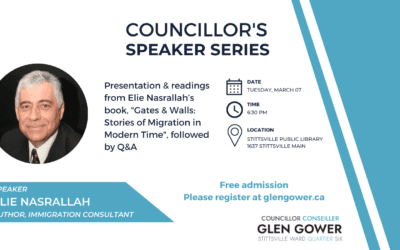 Councillor’s Speaker Series: Elie Nasrallah