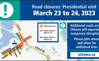 Upcoming traffic and transit disruptions across Ottawa from March 23 to 24