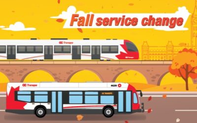 OC Transpo fall service begins Sunday, August 25
