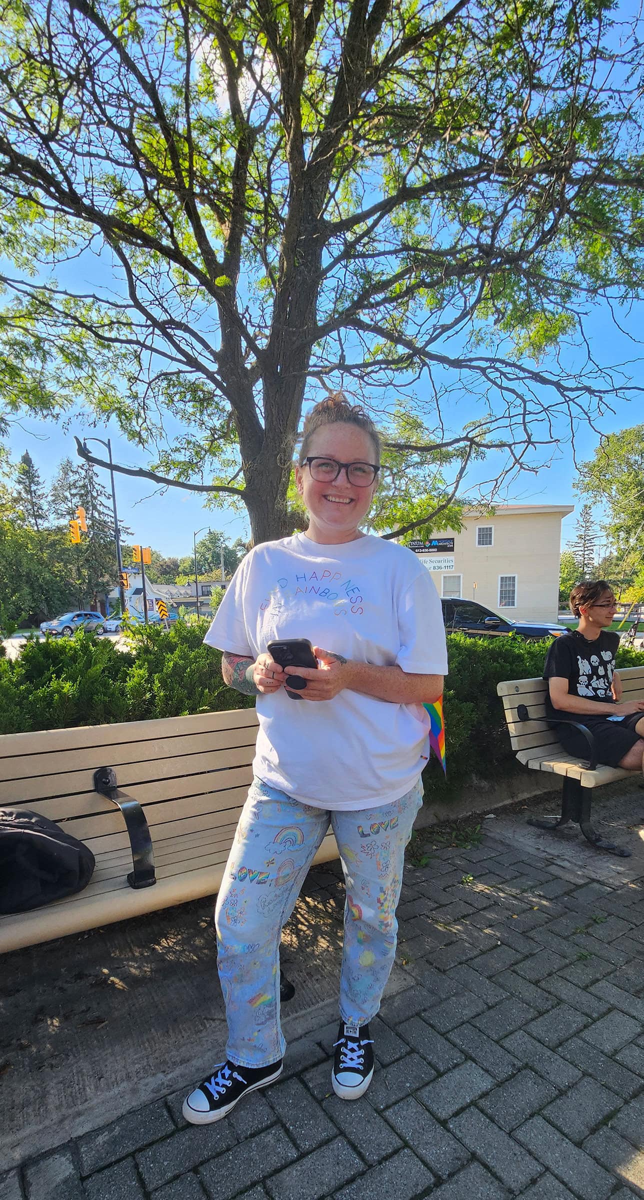 Kimberlee Barter at the 2024 Pride Week flag raising ceremony in Stittsville 