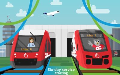 O-Train Lines 2 and 4 will open on Saturdays starting Saturday, January 25