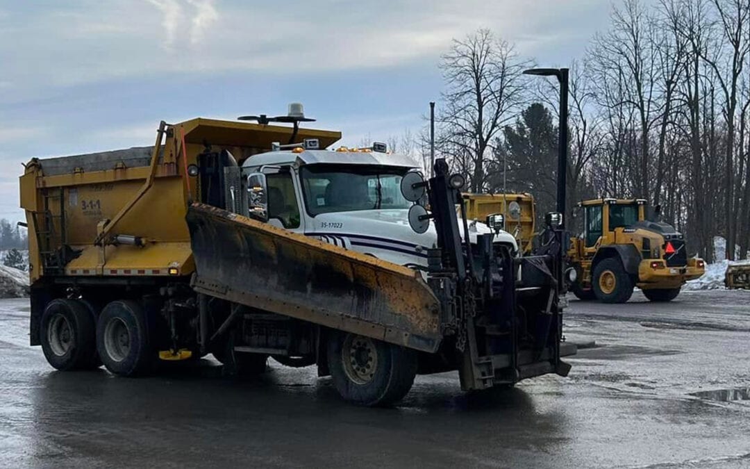 UPDATE: A visit to the snow plowing team at the Huntley Works Yard