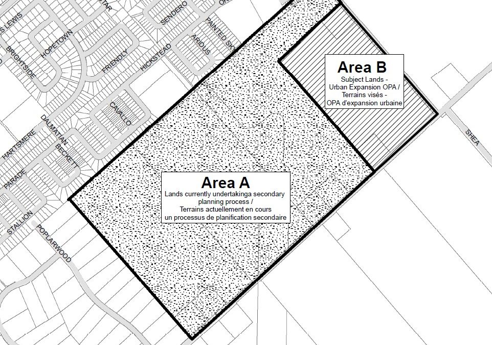 Urban boundary expansion: 5971 Flewellyn Road, 1770 Shea Road, and 1820 Shea Road
