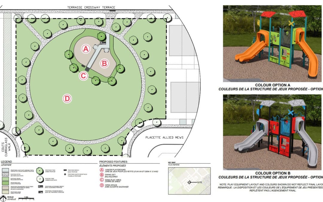 Crossway Terrace Park (Connections Community): New playground concept design