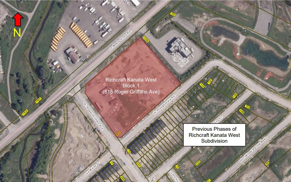 815 Roger Griffiths Avenue: Site Plan Control application