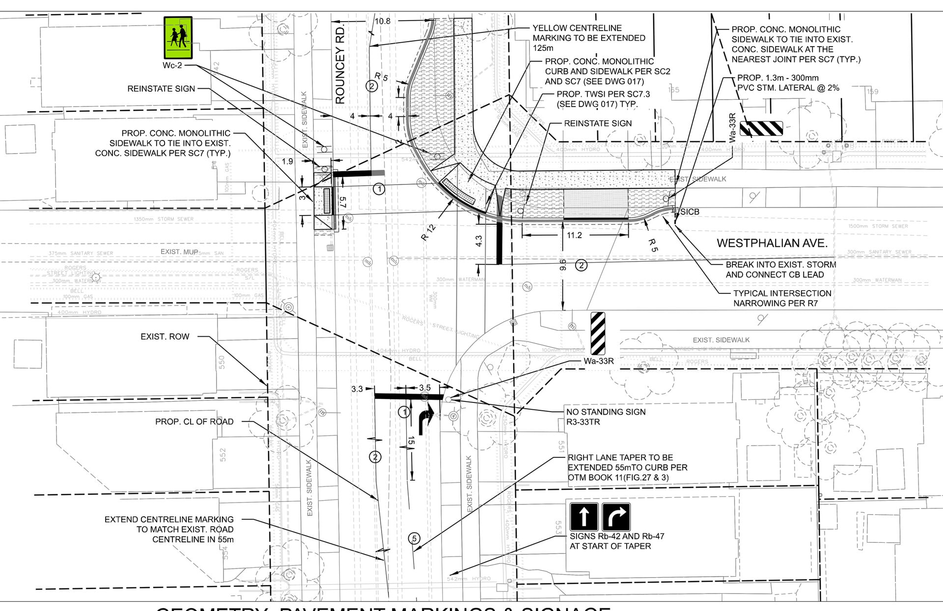 Rouncey at Westphalian pedestrian upgrades