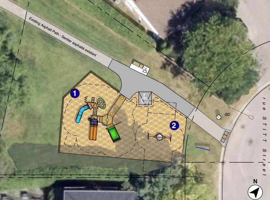 Stitt Street Park playground renewal concept designs