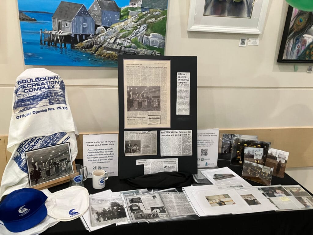 25 years at CARDELREC-Goulbourn. Memorabilia table