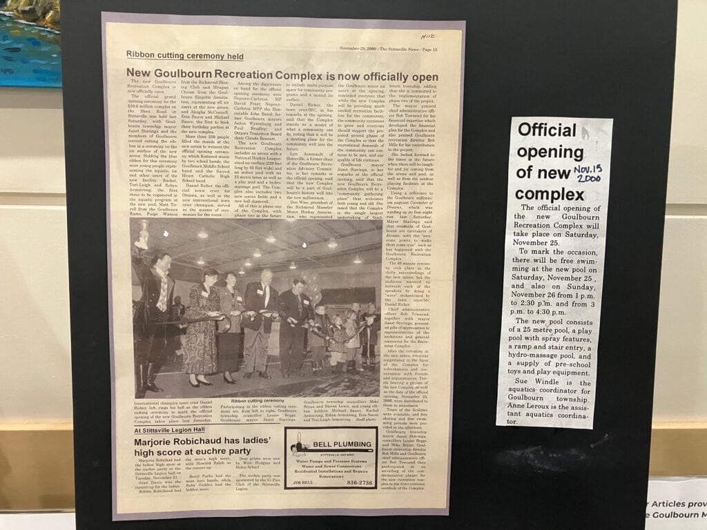 25 years at CARDELREC-Goulbourn. archival newspaper clipping