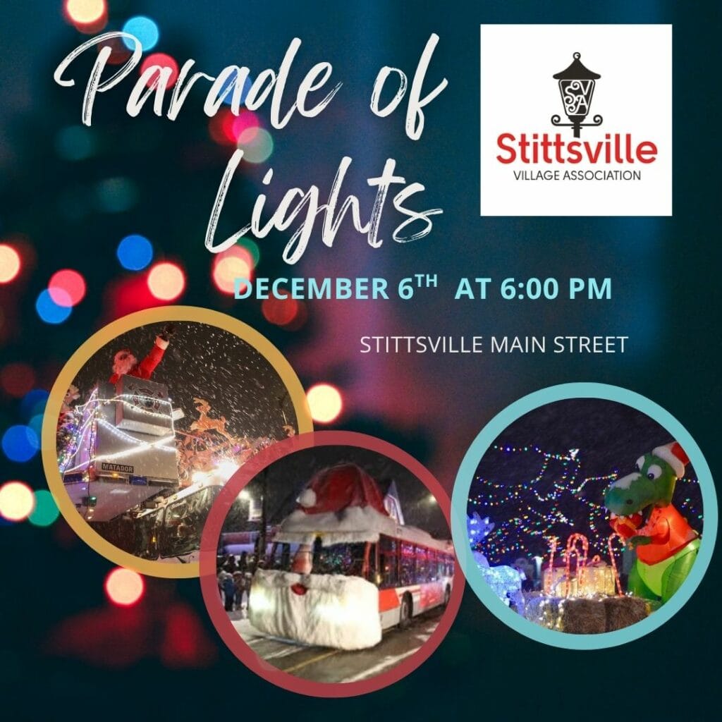 Stittsville Parade of Lights 2025 postcard