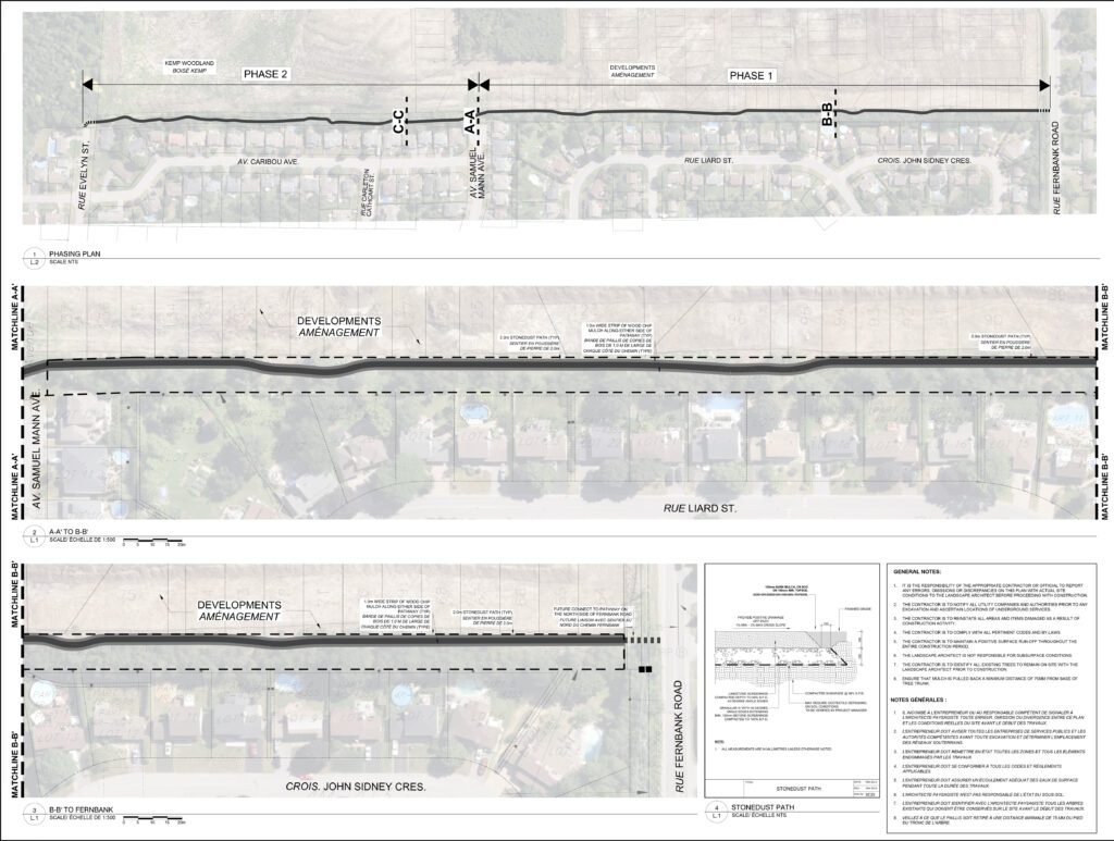 Idylea Linear Park - final alignment