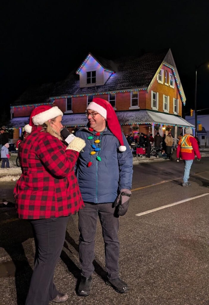 Stittsville Parade of Lights - Sam Laprade interviews Glen