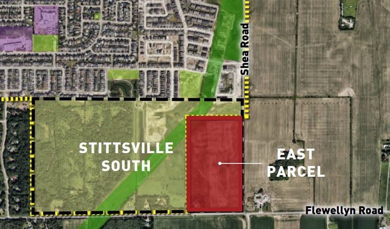 1770 and 1820 Shea Road: Plan of Subdivision and Zoning By-law amendment application