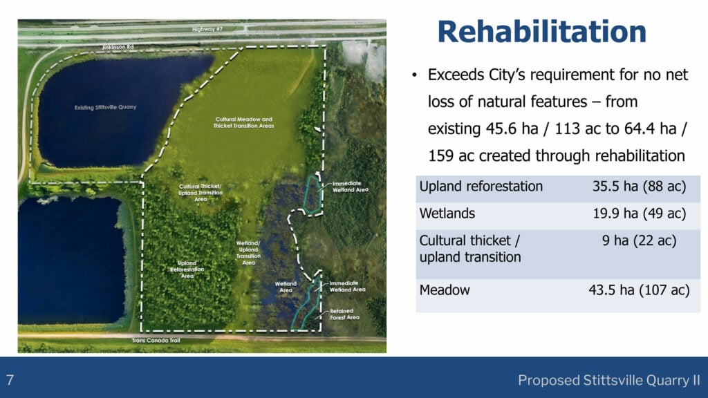 Slide from a presentation by Tomlinson with an overview of wetland rehabilitation