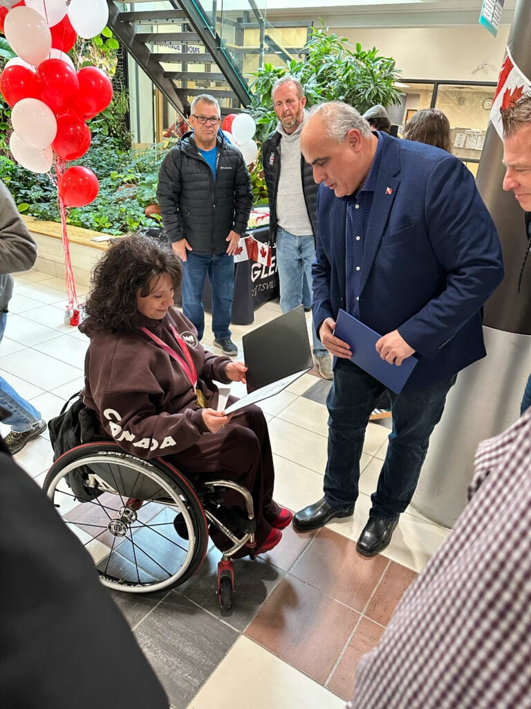 Celebrating Collinda Joseph Day on April 4, 2026. Collinda with George Darouze