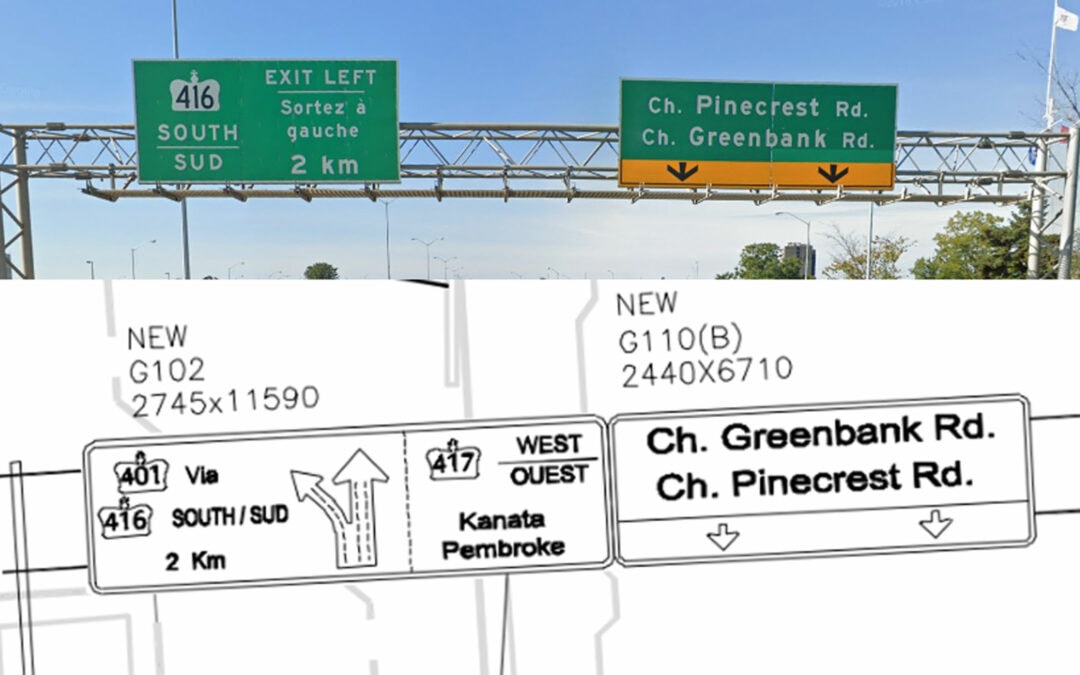 UPDATE: The sign construction that’s snarling the Queensway