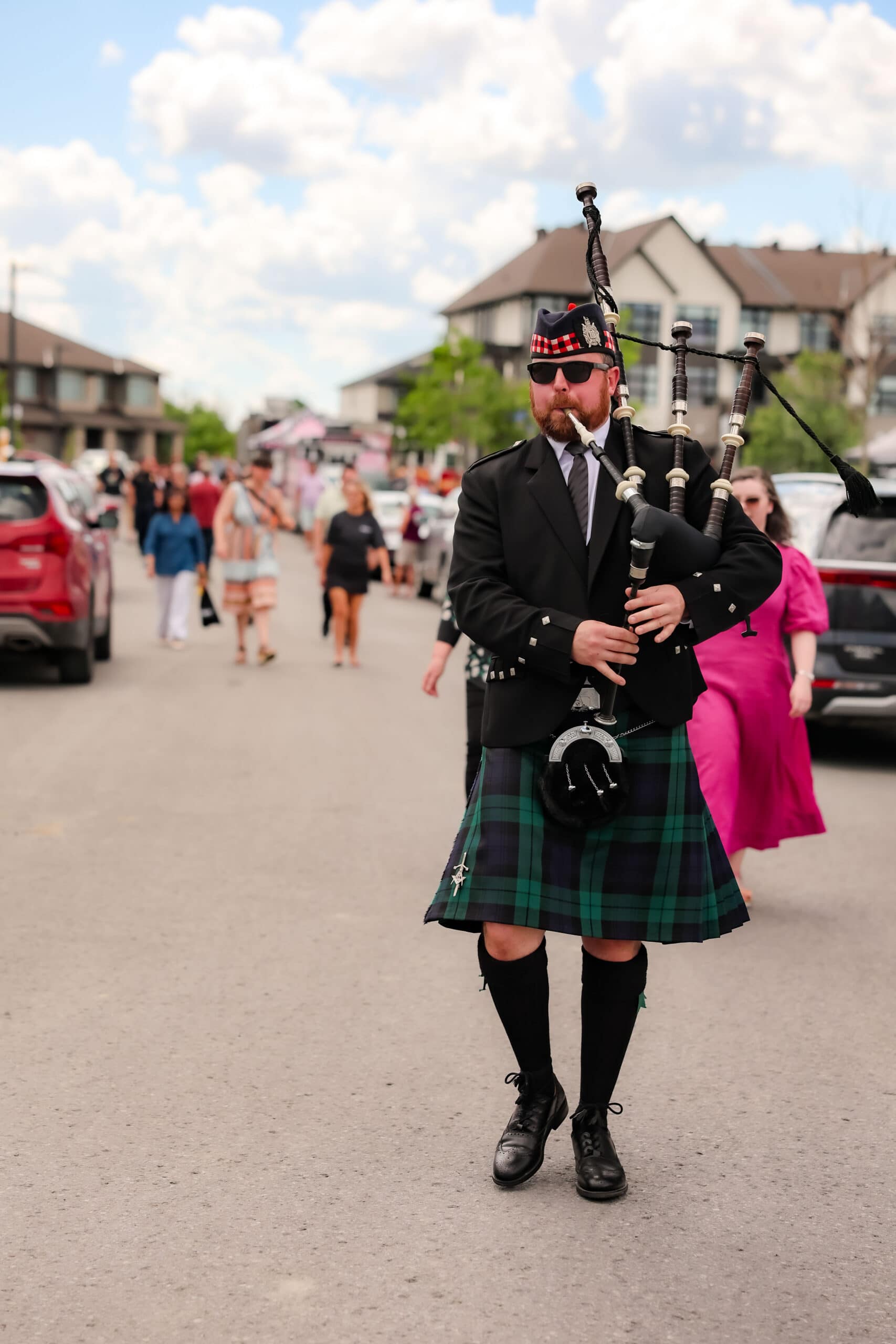 Roger Griffiths Avenue street naming ceremony. Piper Jordan McConnell leads the way