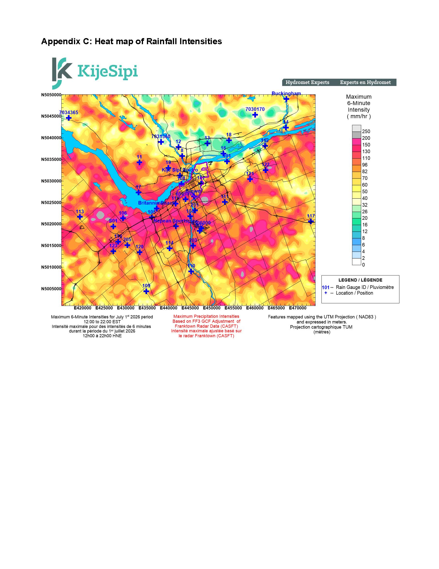 Appendix C: Heat map of Rainfall Intensities