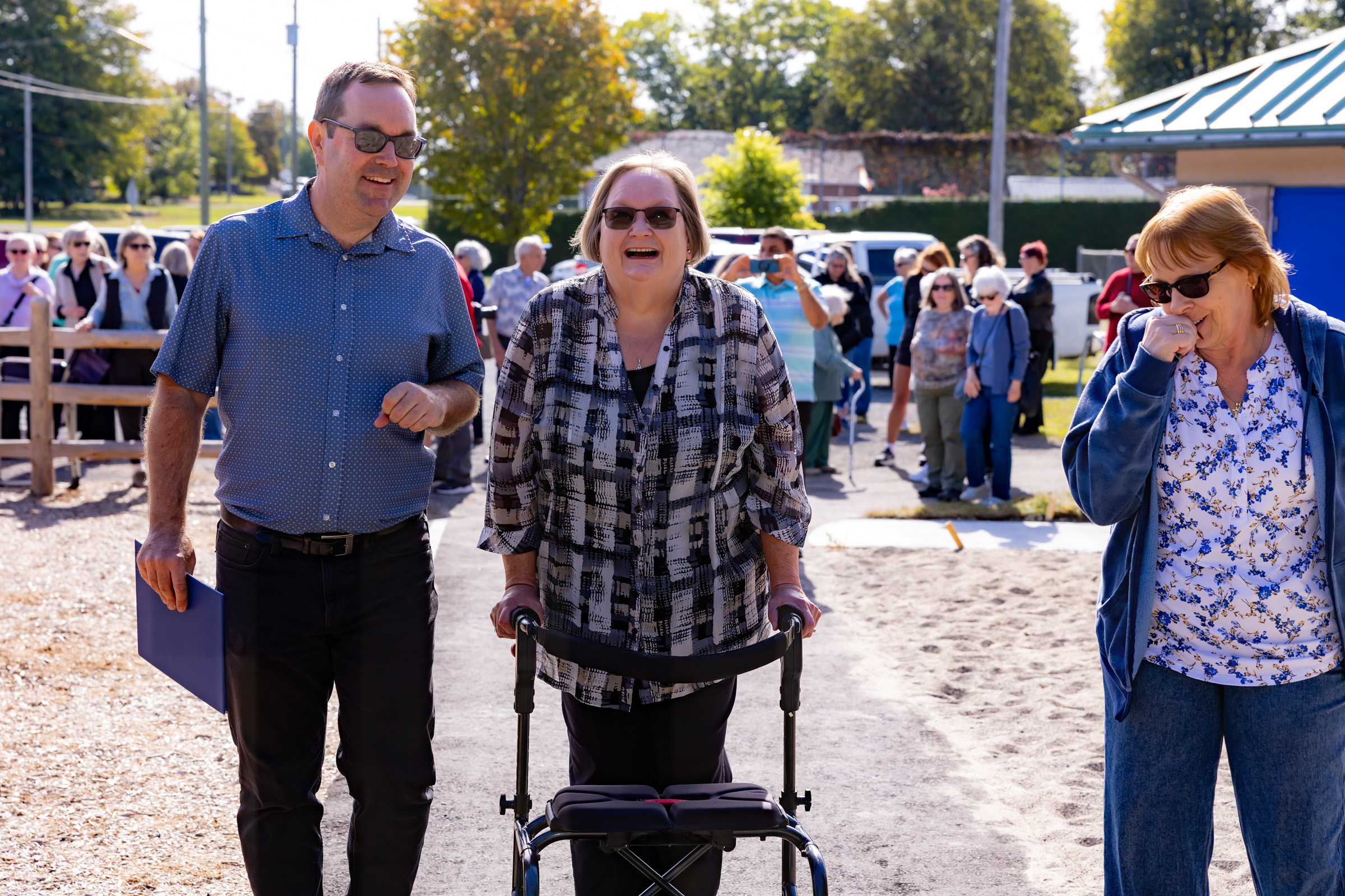 Marion Gullock Park commemorative naming ceremony on September 26, 2026. Glen with Barb