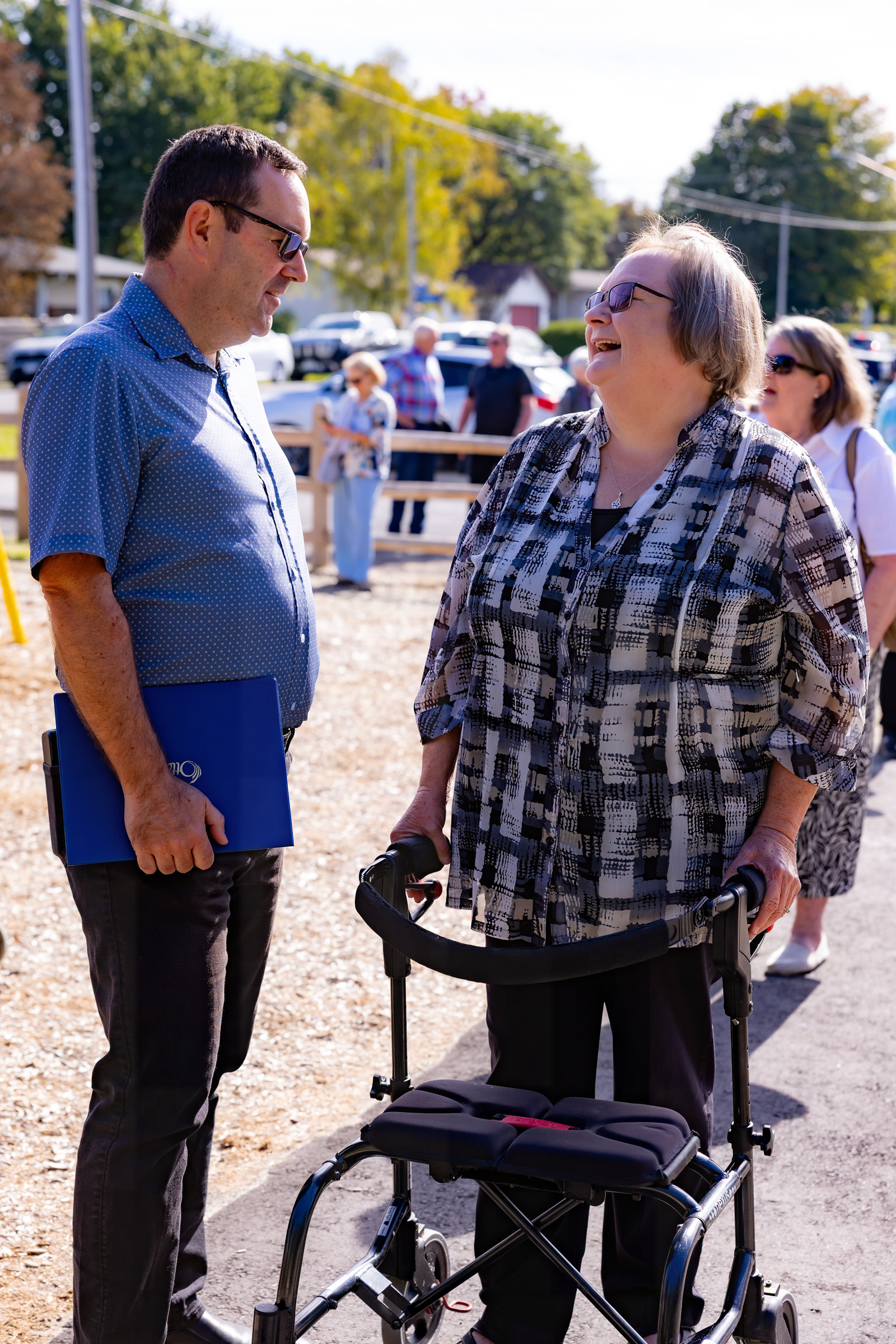 Marion Gullock Park commemorative naming ceremony on September 26, 2026. Glen with Barb