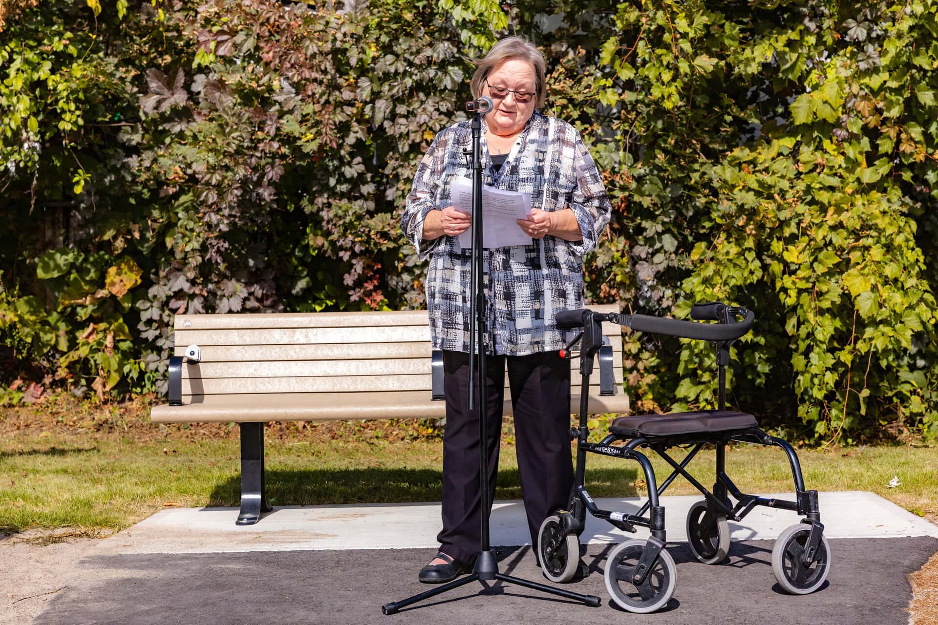Marion Gullock Park commemorative naming ceremony on September 26, 2026. Barb Gullock